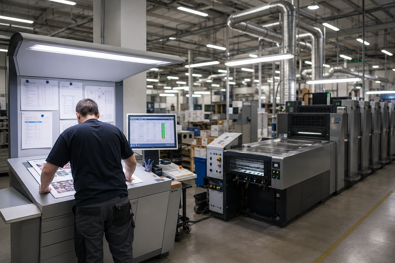Manufacturing (printing industry) — illustration